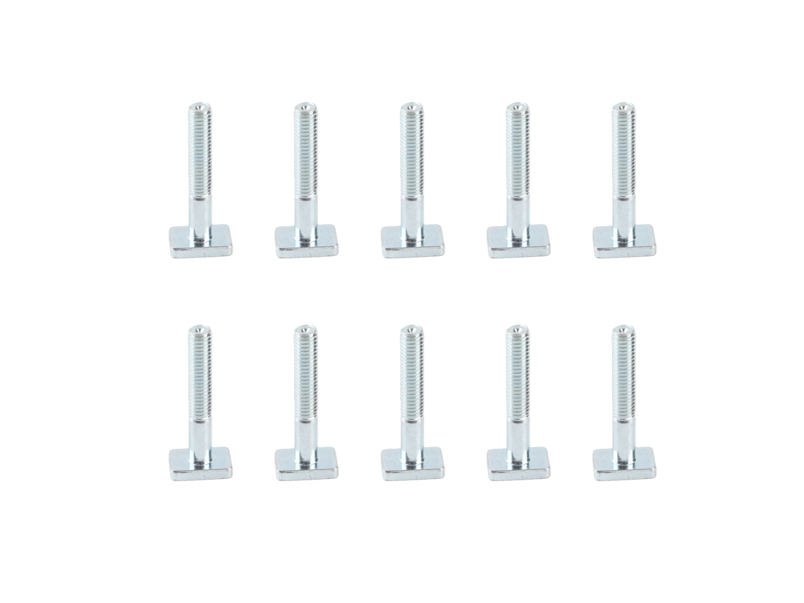 Laxiscreed Parafusos De Rosca Deslizante M6-40 Tipo T, Pacote De 10 Unidades Para Trabalhos Em Marcenaria