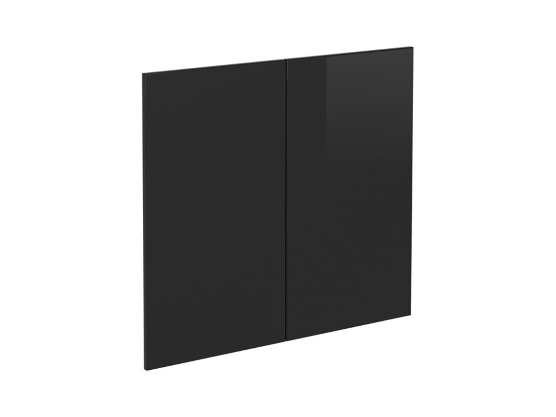 Frente de Cozinha R linha VICCO 79.2x71.3cm para móvel sob pia preto alto brilho