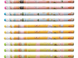 For Kids - 10 Pieces Anti Break With Erasers For Evaluation