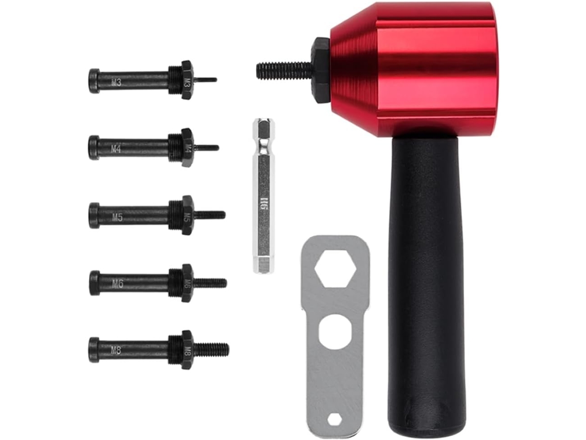 Adaptador Métrico Para Porcas De Rebite Furadeira Elétrica/chave