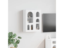 Vidaxl Armário Suspenso Com Prateleira Elst Branco 59 X 20 X 71,5 Cm