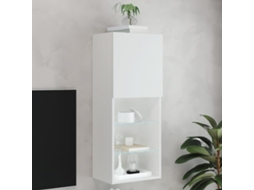 Vidaxl Móvel de Tv com Luzes Led 40,5x30x102 Cm Branco