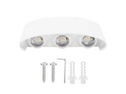 2026 lâmpada de Parede 6led 6w Ip65 Impermeável Luz Branca Ac85 265v para Exterior Jardim