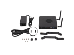 Mini PC 2,16 GHz a 2,58 GHz, 4 GB de RAM, SSD de 64 GB, WiFi duplo e ventoinha para Windows 11, dourado
