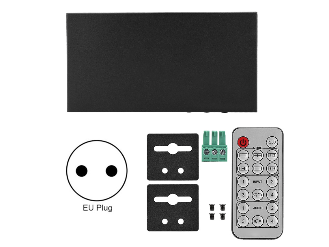 Divisor De Tela Quad (divisor Hdmi Com Commutação Sem Interrupção)