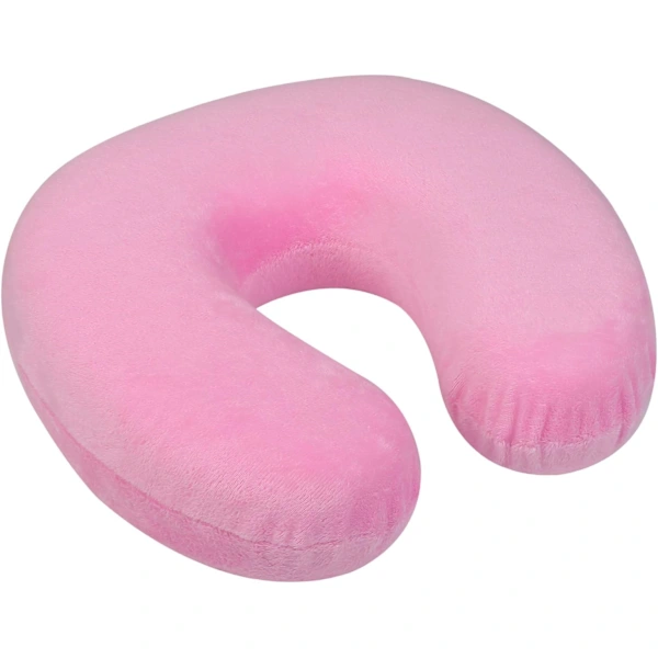 Almofada de Pescoço com Capa Removível, Espuma Viscoelástica, Rosa BRILVIBERA (é Isso Aí!)