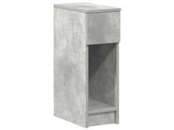 Bedside Cabinet, Bedside Cabinets Vidaxl Cinzeto Madeira Processada (n/a)