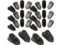 Ultechnovo Pacote Com 100 Presilhas Pretas De Plástico Para Cabo De Fone De Ouvido, Resistentes E Firmes Para