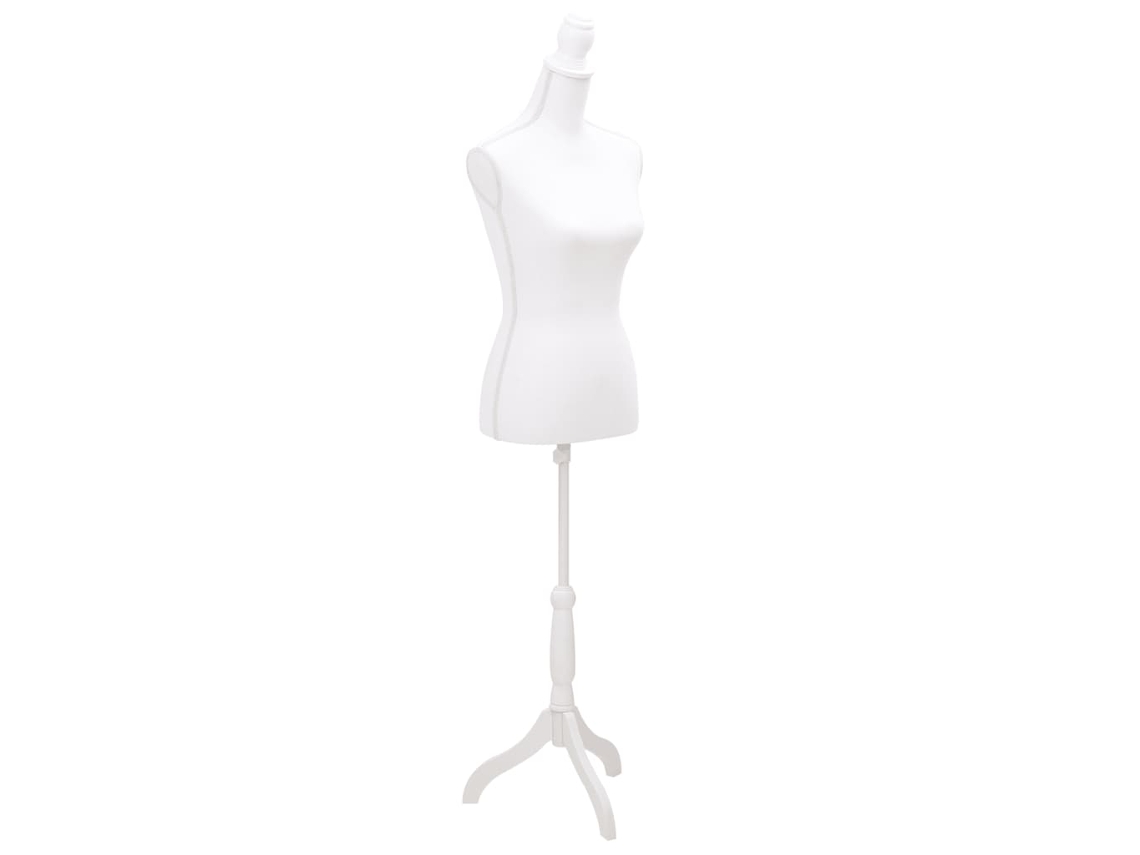 Vidaxl Busto Manequim De Senhora Branco