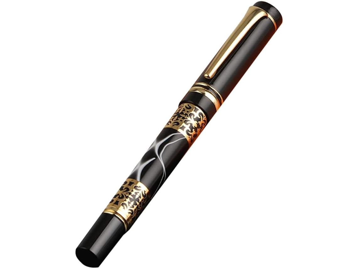 Canetas Rollerball De Luxo Para Negócios, 0,5mm, Tinta Gel, Metal,