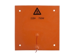 Tapete De Silicone Importado Para Mesa Aquecida, 310x310mm, 220v 750w, Com Adesivo 3m Na Parte Traseira, Para Impressora 3d