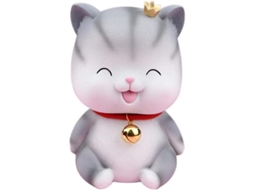 Cofrinho em forma de gatinho de desenho animado inquebrável, vaso para guardar dinheiro, decoração de mesa para crianças.