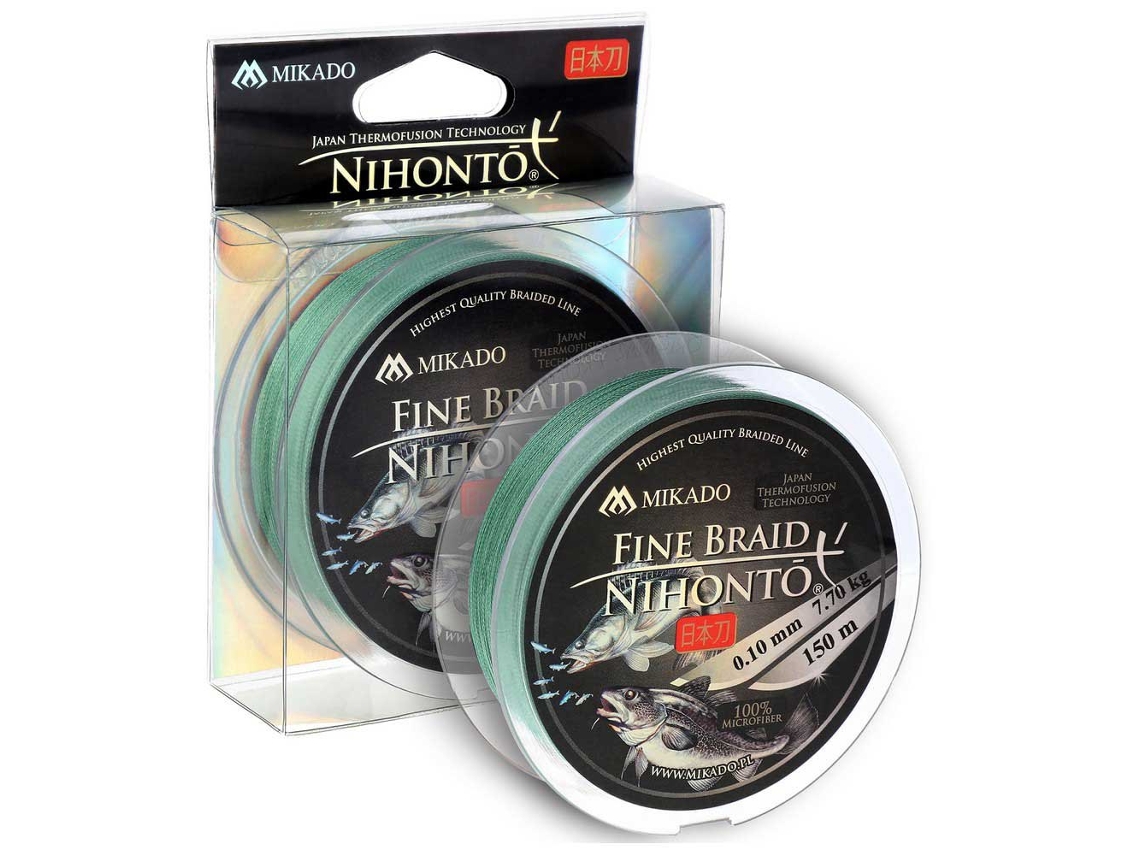 Linha Trançada Nihonto Fine 150 M Verde 0.230 Mmmikado