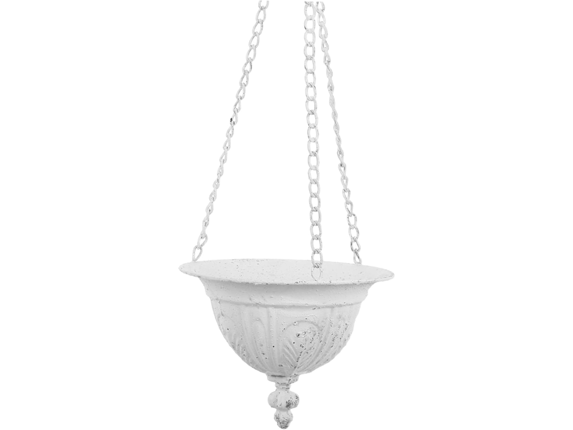 Vaso De Parede Suspenso Em Metal, Estilo Rústico Campestre, Com Corrente E Gancho, Para Uso Interno