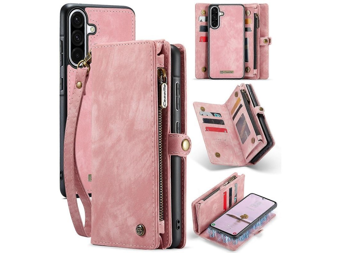 YURU capa de couro multifuncional detachável para Samsung Galaxy A56 com slot para cartões e suporte