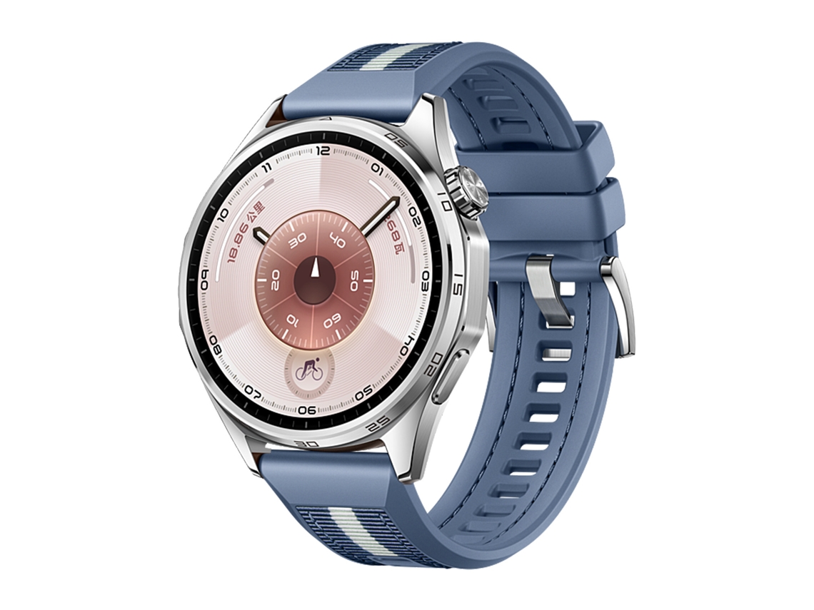 Pulseira de nylon trançado para Huawei Watch Gt5 Pro / Gt6 / Gt4 46mm azul escuro HEXINYIGJLY