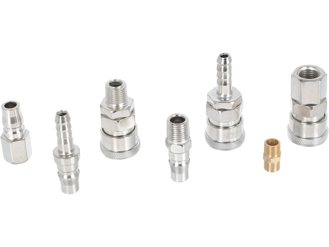 Conjunto De 25 Conexões Rápidas Para Mangueira De Ar, Metal | Acoplador Com Travamento Automático