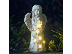 Figura de Anjo, Energia Solar, Resina Resistente À Água STELASPLEN