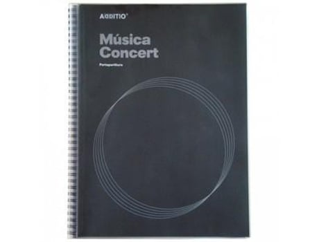 Cuaderno Espiral 22X31Cm Musica Concert Additio M20