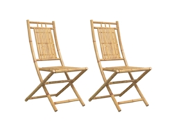 Folding Chair, Folding Chairs Vidaxl Marrom Bambu (n/a)