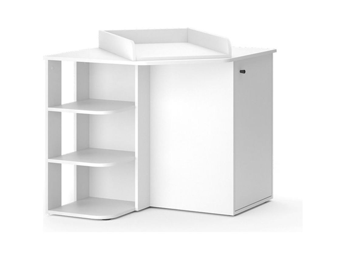 Trocador VICCO Kristian, Branco, 85 x 86,2 cm com porta e compartimentos abertos