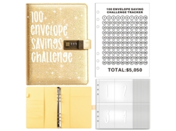 A5 Lockable Password Diary Notebook, 8 5 Inch 100day Planner, Holographic Cover, Yellow