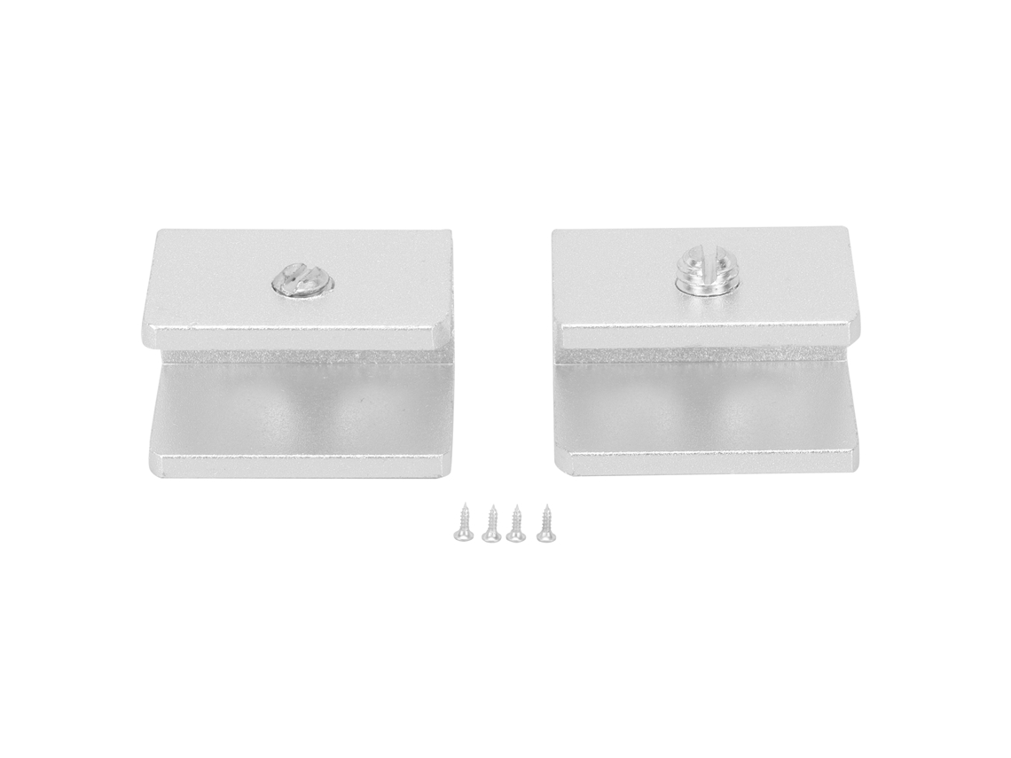 Grampos Para Vidro (conjunto De 2, Para Fixação E Suporte)