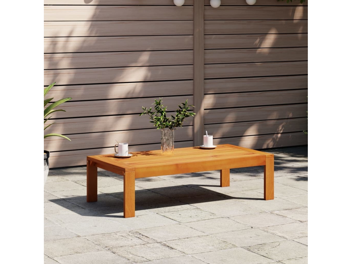 Mesa de jardim 100x50x27 cm madeira de acácia macia Dkd Home Decor