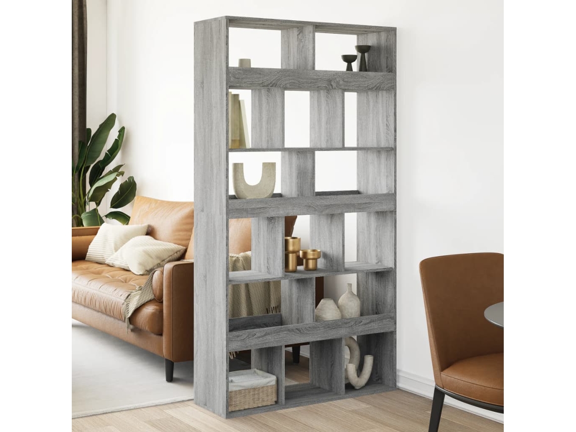 Vidaxl Divisória 100x33x187,5 Cm Derivados De Madeira Cinzento Sonoma