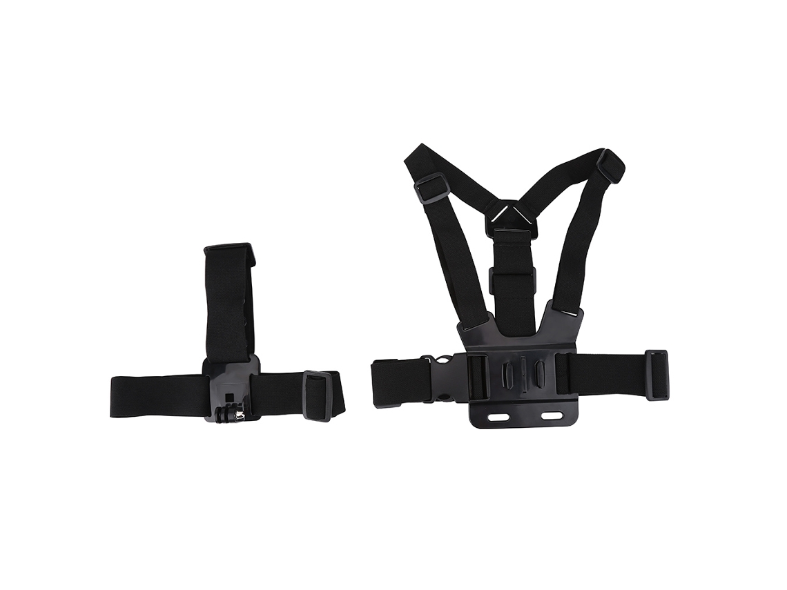 Suporte De Peito Ajustável E Leve Para Capacete, Compatível Com Câmeras Gopro.-aquaforge