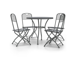 Garden Dining Set, Garden Dining Sets Vidaxl Antracite Malha (ø 80 Cm Table)
