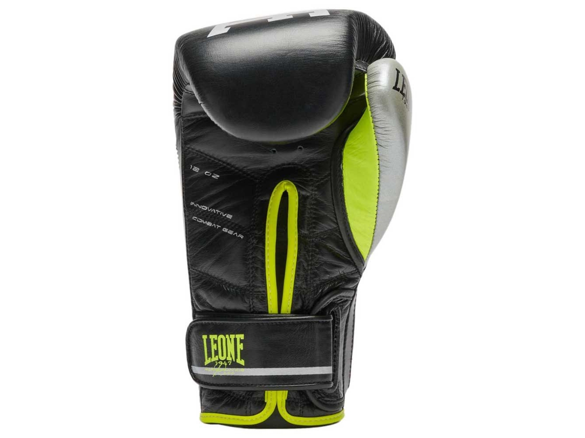Luvas de Boxe de Couro Artificial Revo Fluo Preto 16 Ozleone1947