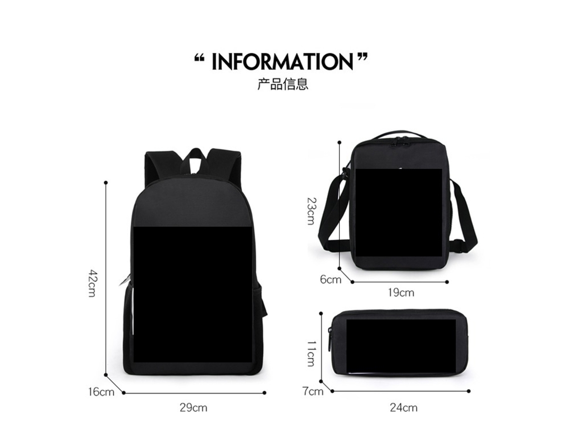 Pacote Com 3 Mochilas Estrela Do Futebol Lionel Messi Mochila Escolar Y P1 Estojo P1 P1 Slowmoose Slowmoose