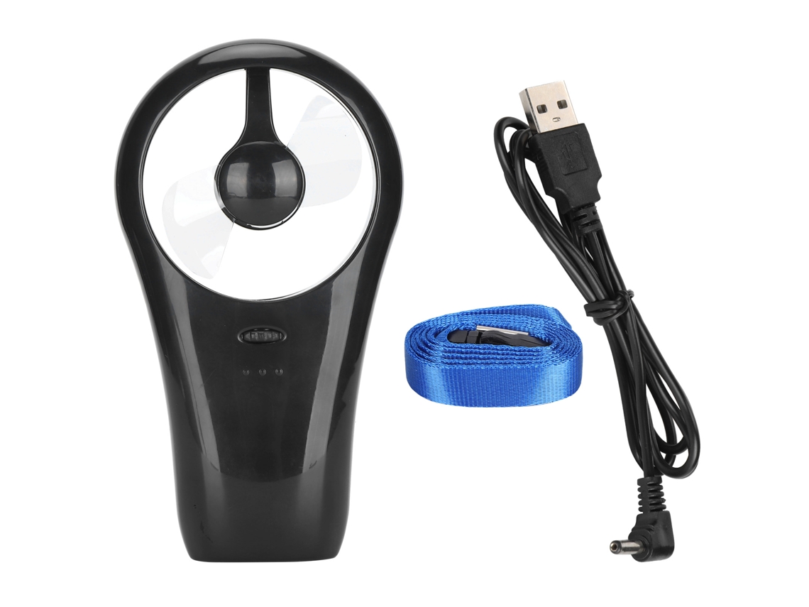 Ventilador Portátil De Mano, Pequeno, Portátil, Silencioso, Com Bateria Usb, Para Uso Externo E Interno, Cor Preta