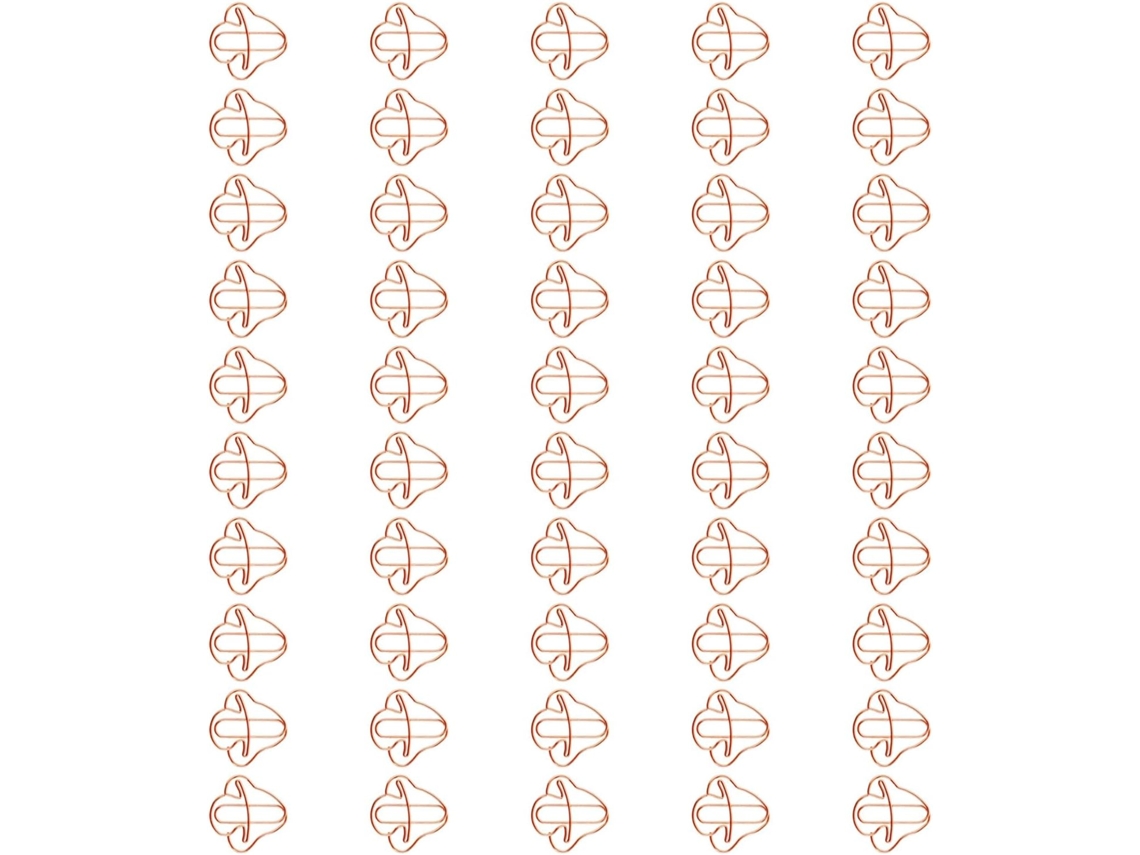 50 Clips de Papel Coloridos no Formato Cogumelo, 30x30mm, para Mesa, Escola, Caderno, Organização de Fotos, Clips