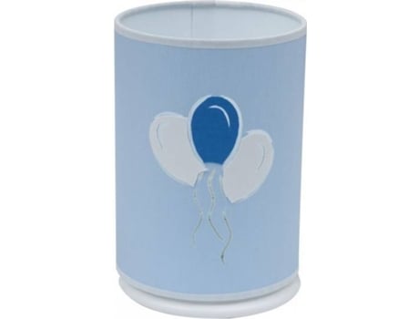 Candeeiro de Mesa  Globitos (Celeste - E14 - 40 W - Têxtil)