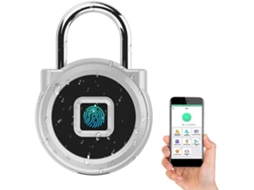 Cadeado Digital Prateado Para Academia, Desbloqueio Por Aplicativo Móvel, Controle Remoto Autorizado, Ip65, À Prova D'água, Sem Chave, Mochila Para Ce