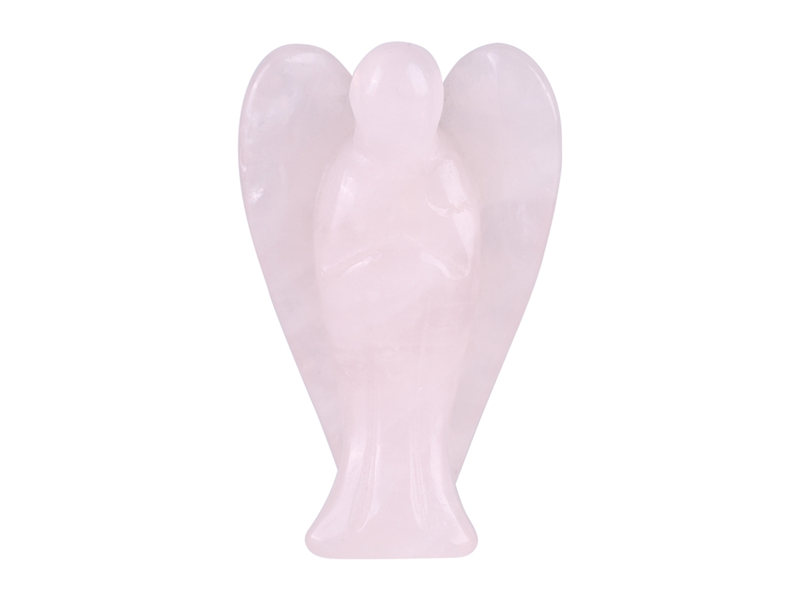 Pedra Cristal Anjo Rosa Energia Cura
