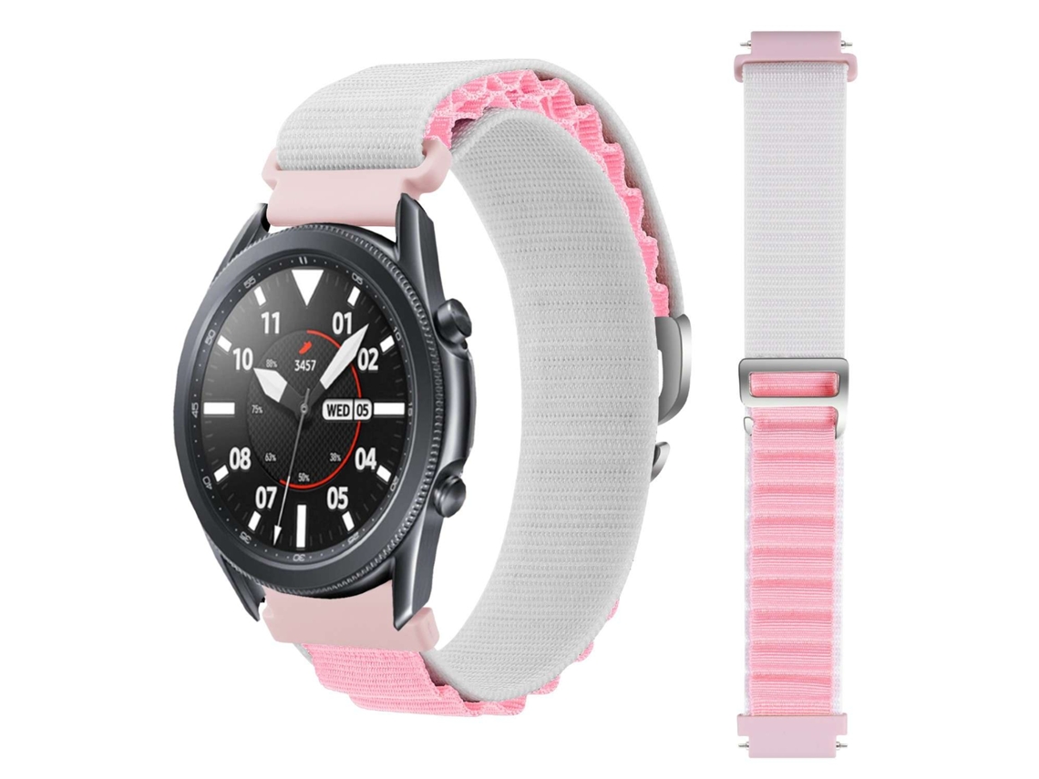 Bracelete Garmin Forerunner 220 Pulseira Loop Alpine Branco e Rosa