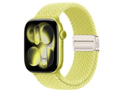 Bracelete Para Apple Watch 42/44/45/46/49mm Amarelo Neon Cuich