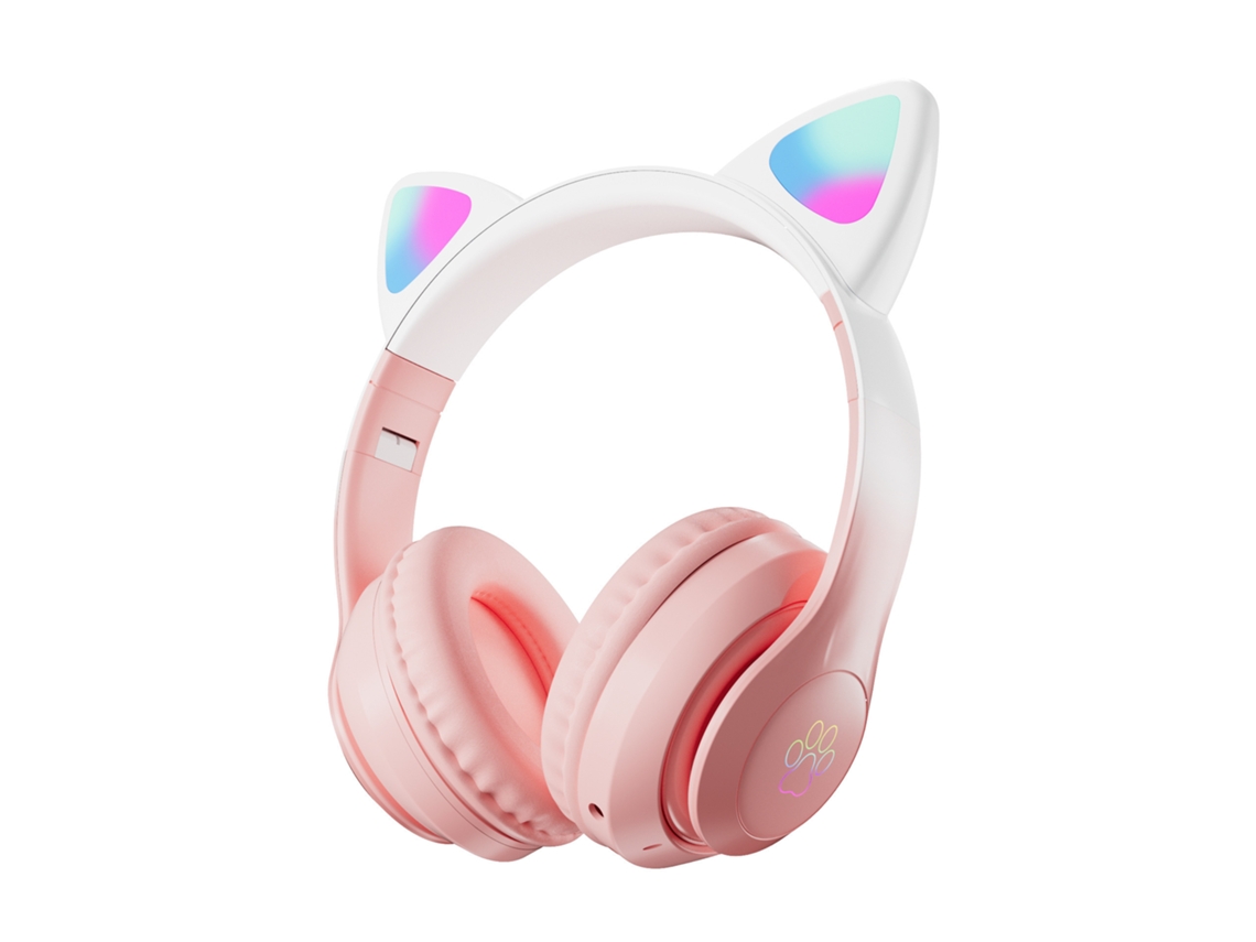 Auscultadores Bluetooth TRUMSEN Stn28 Over Ear Rosa
