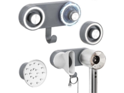 Suporte de Parede para Secador Cabelo Compatível com Todos os Secadores Magnéticos Alta V Elocidade Sem Necessidad GOKOCO (1 Unidade)