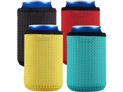 Pacote Com 4 Capas Térmicas De Neoprene Para Latas De 330ml De Refrigerante/cerveja.