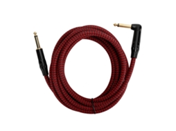 Cabo para guitarra elétrica de 6,35 mm OFC 22awg com conector dourado, 3 m | S/MARCA