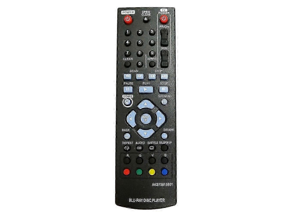 Controle remoto AKB73615801 para reprodutor de DVD Blu-ray LG BP220 BP320 BP125