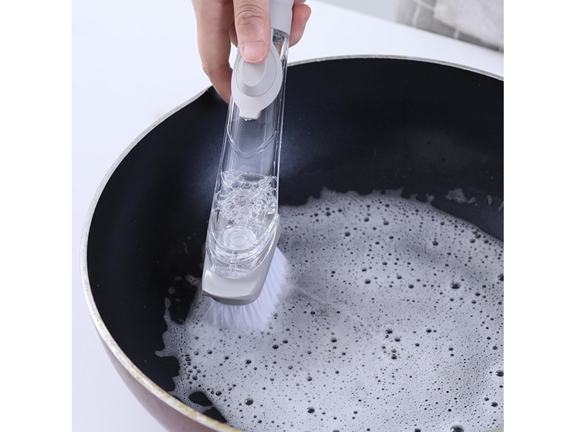 Escova De Limpeza Cozinha Mavis Laven, Escova De Esponja Pp Para Lava Louças Com Cerdas Longas, Design Hidráulico Para