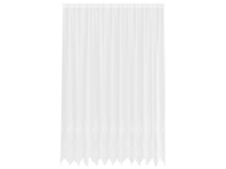 Maison Exclusive - Cortina De Renda Com Cortinas Branco 300 X 300 Cm Poliéster