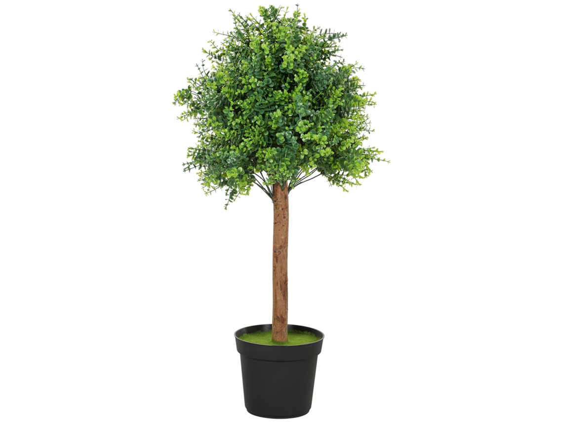 Buxo Artificial De 90 Cm, Planta Artificial De Plástico Em Vaso Para Sala De Estar. Btforus