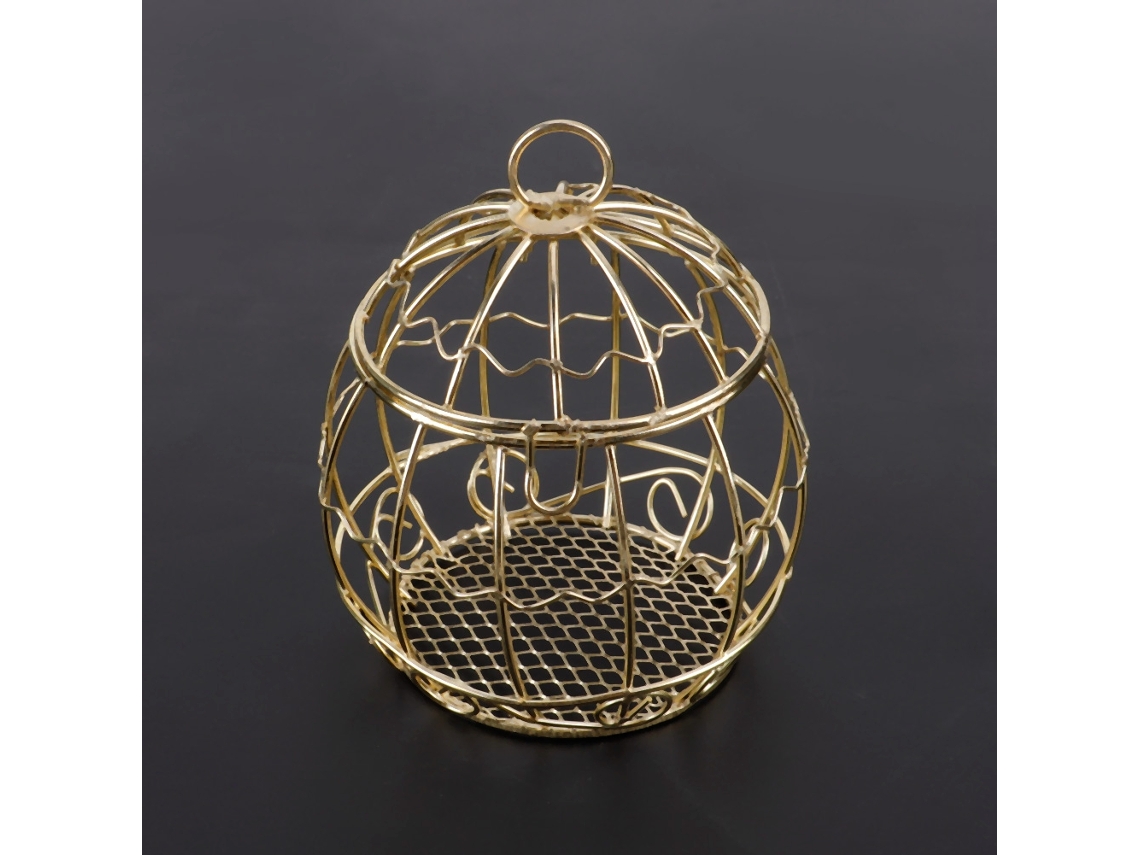 Caixa De Presente Gaiola De Pássaro Decoração De Mesa De Metal Eoocoo