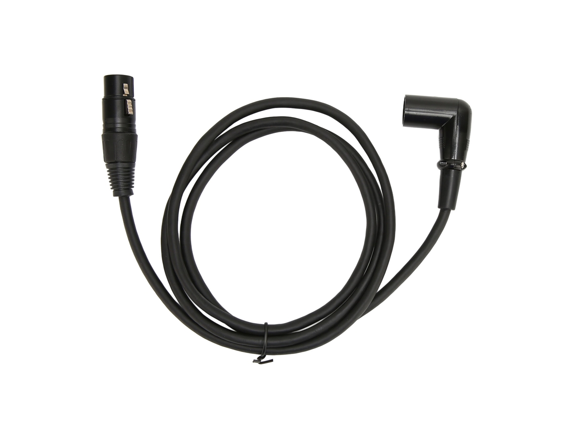 Cabo Xlr Ângulo Direito Macho Para Fêmea Prateado 3 Pinos 1.5m Para Microfone Amplificador